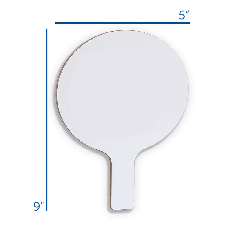 Flipside Products Mini Dry Erase Answer Paddle - Class(FLP10036), White, Pack of 12, 5 x 9 - Image 4